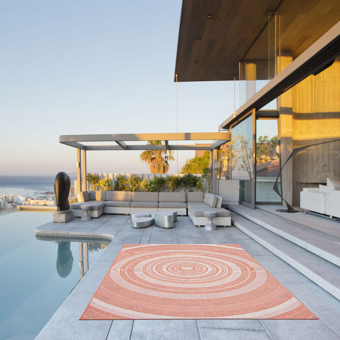Neisha Modern Coral Rug 5'3\" X 7'3\" Area Rug