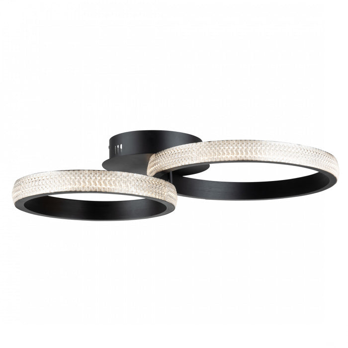 Nova 30 W LED Black Flush Mount
