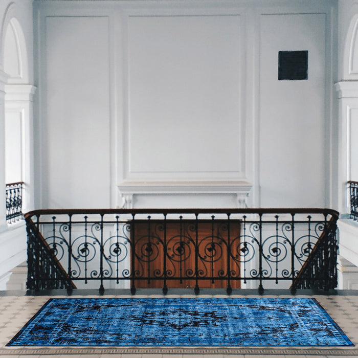 Chenta Blue 6'7\" x 9'6\" Area Rug