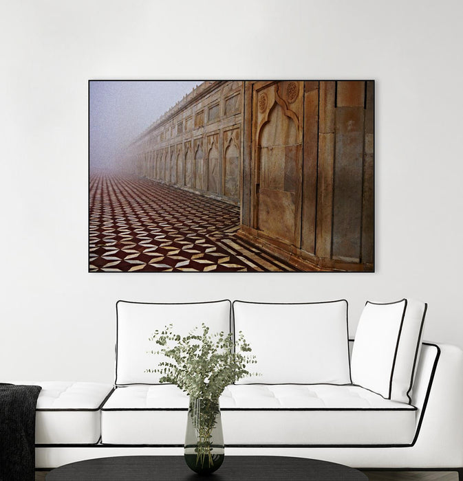 \"Shapes Iii\" Canvas Framed Black 36x24 Wall Art