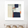 "Bay Bridge V1" Matted and Framed White 36x36 Wall Art