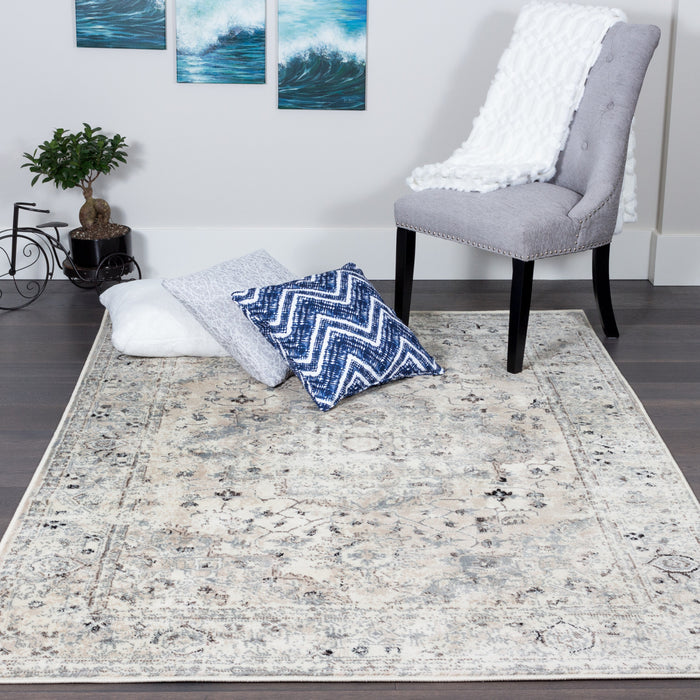 Far Beige 3x5 Area Rug