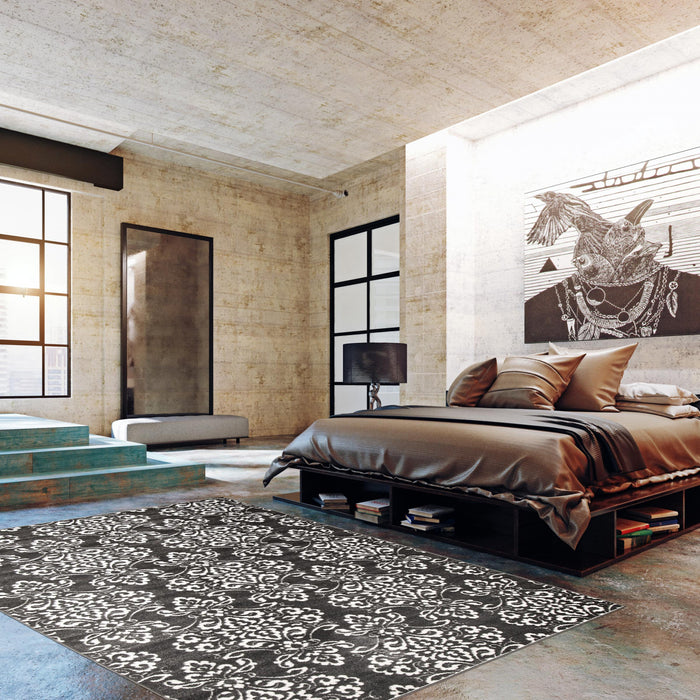 Caledonia Grey 3'11\" x 5'7\" Area Rug