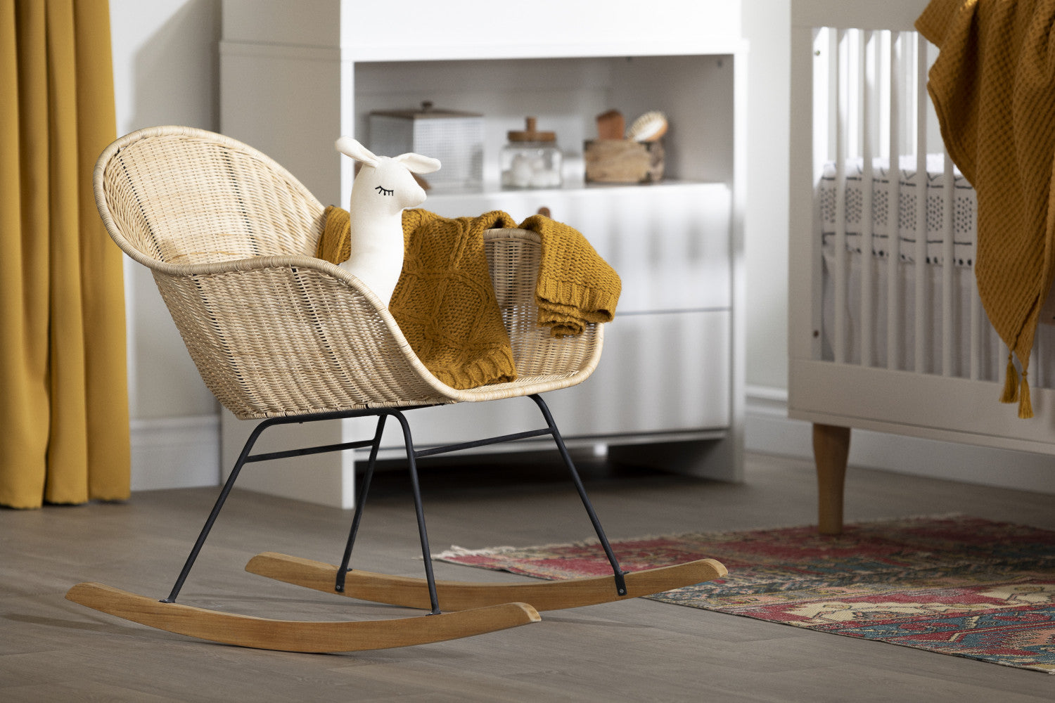 Balka Rocking Chair - Rattan - The Brick