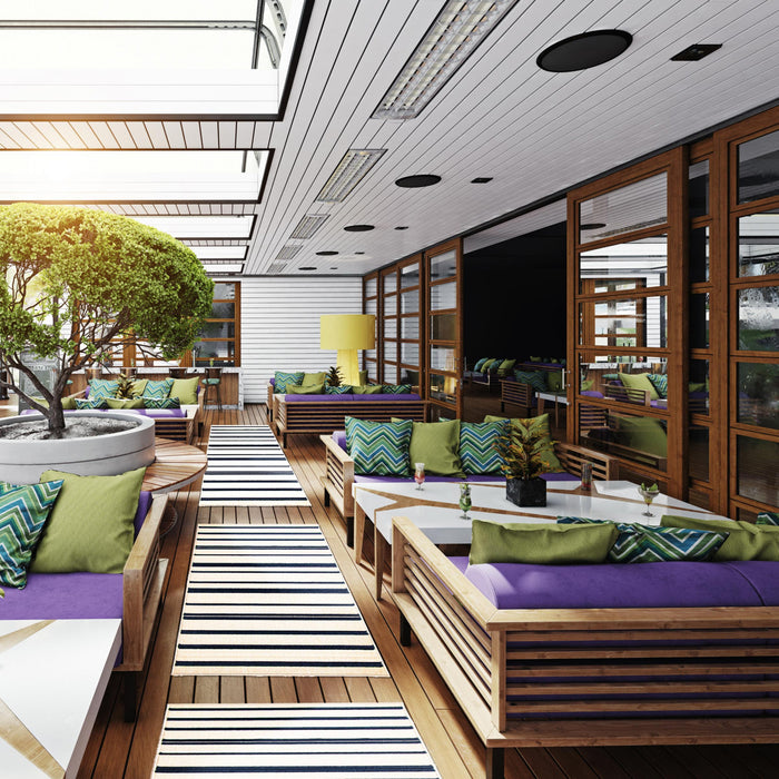 Talya Blue-Ivory 2'8\" x 4'11\" Area Rug