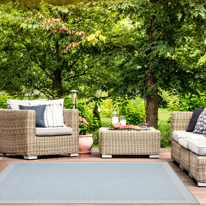 Neisha Classic Light Blue Rug 5'3\" X 7'3\" Area Rug