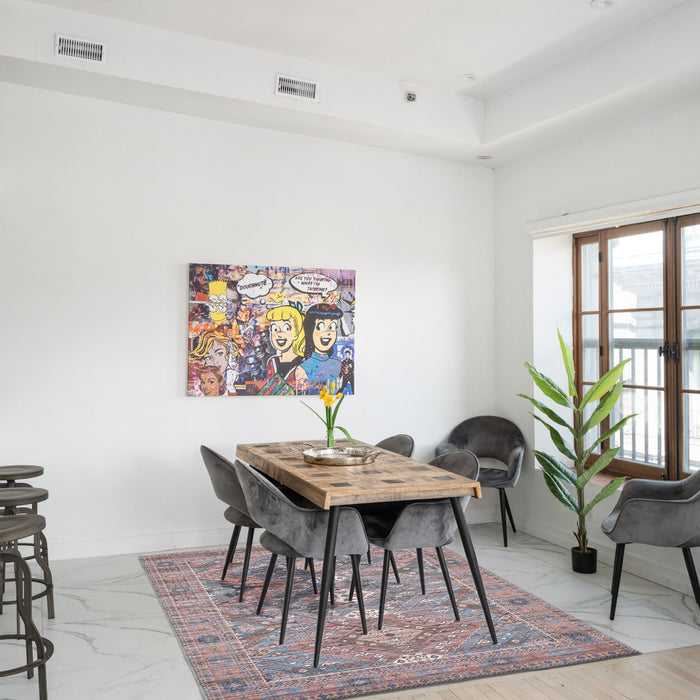 Samia Blue Rug 5'3\" X 8'0\" Area Rug