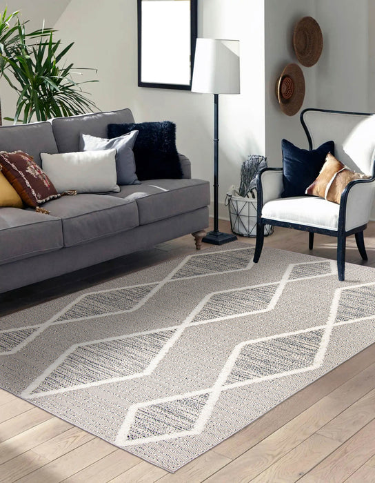 Ebba Grey Area Rug - 5'0\" x 7'0\"