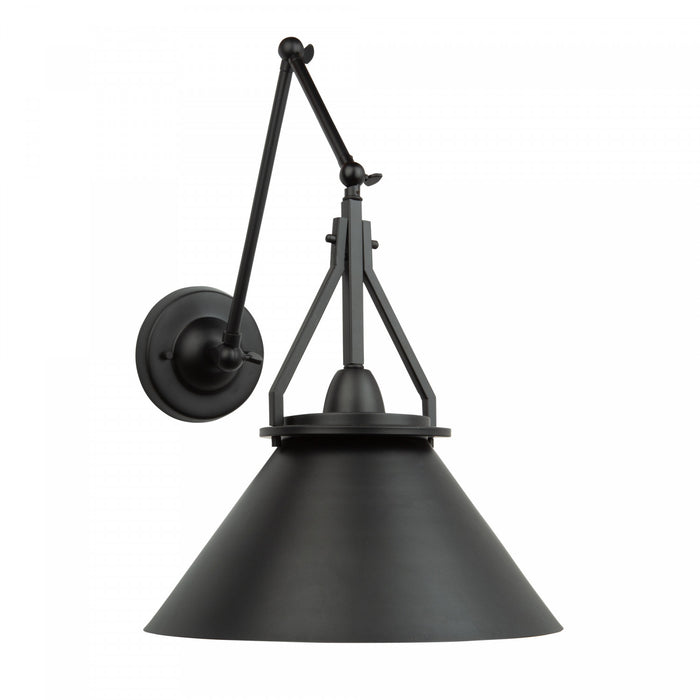 Brydon 1-Light Black Wall Sconce Pendant
