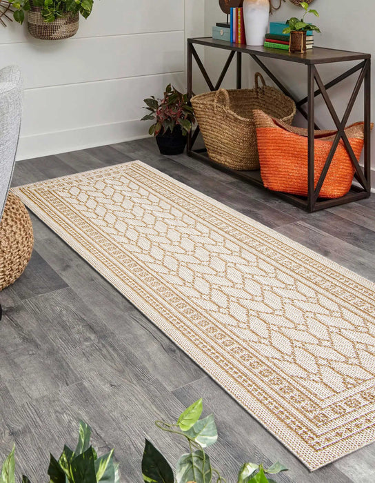 Thandazile Taupe Area Rug - 2'6\" x 8'0\"