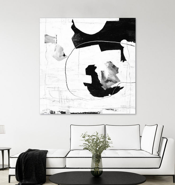 \"Traces Of Silver Iii\" Giant Art 54x54 Wall Art