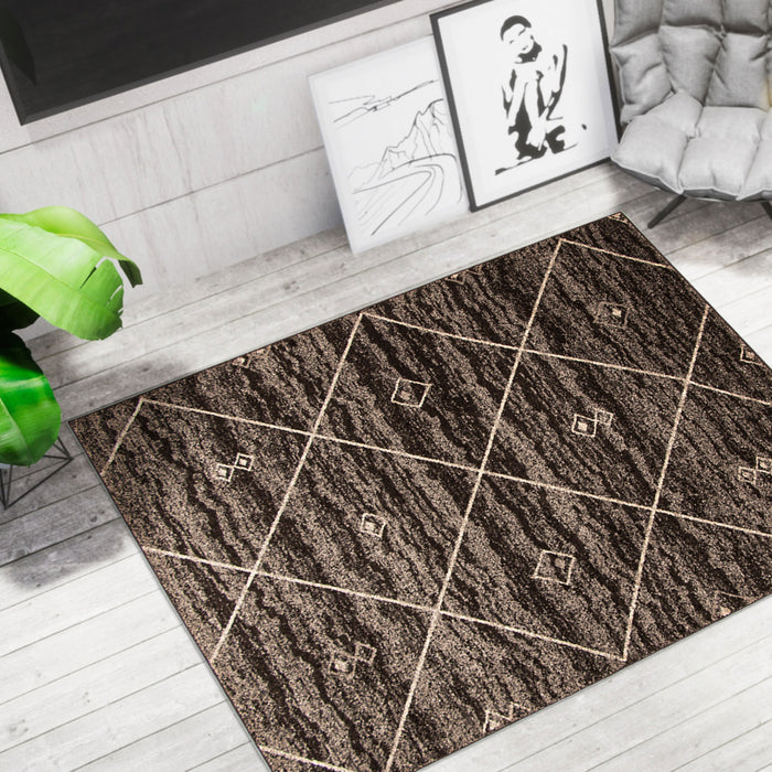 Grande Brown/Ivory 3'11\" X 5'7\" Area Rug