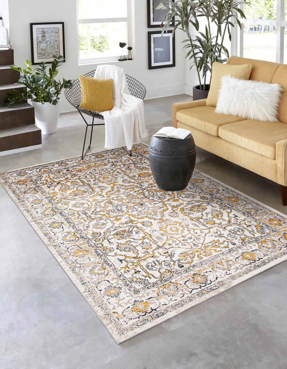 Senter Ivory Machine Rug Legacy Ivory Machine Washable Area Rug - 6'0