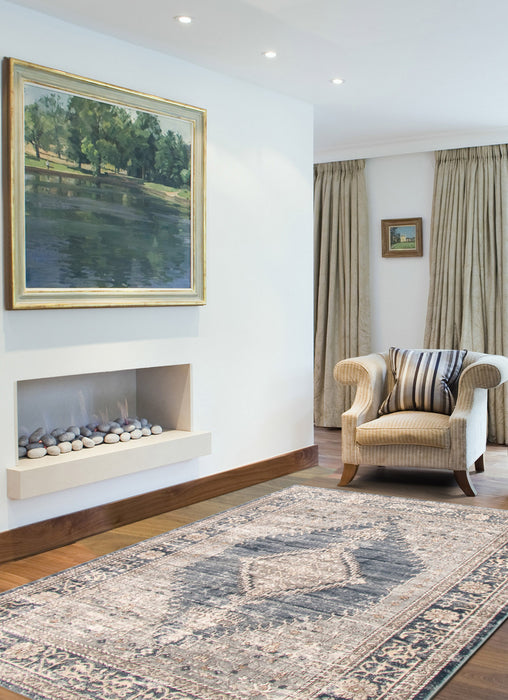 Octavian Bijar Blue Area Rug - 5'3\" x 7'3\"