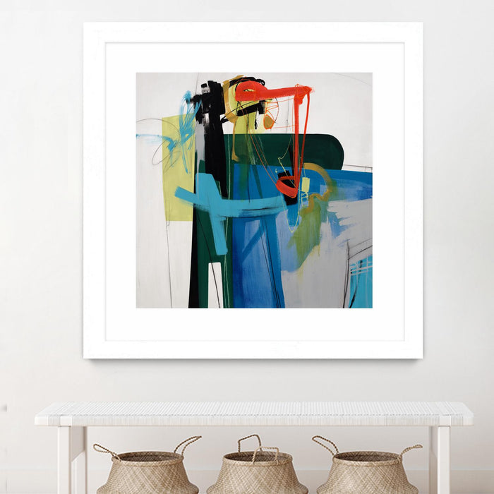 \"Return The Fork\" Matted and Framed White 36x36 Wall Art
