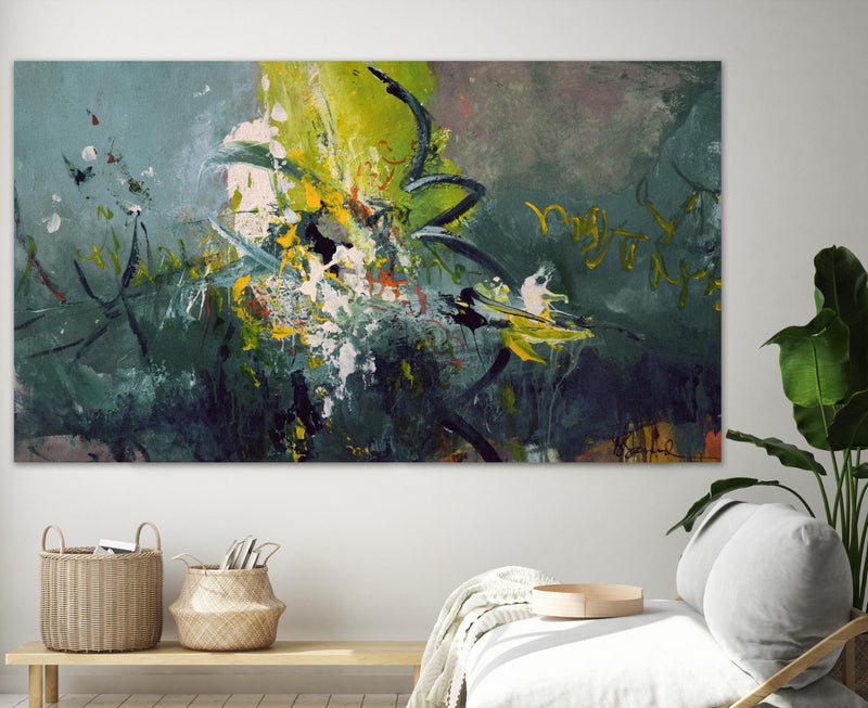 \"Happy\" Giant Art 84x48 Wall Art