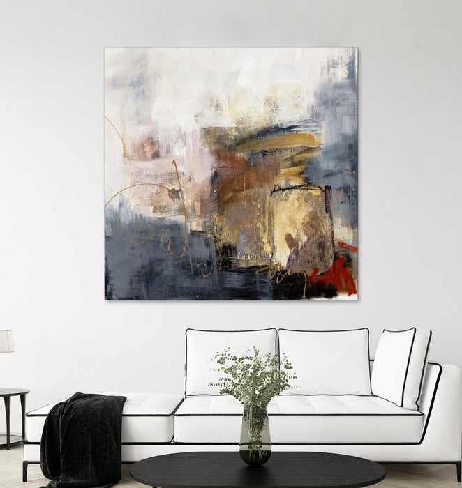 \"Hands To Heart Ii\" Giant Art 72x72 Wall Art