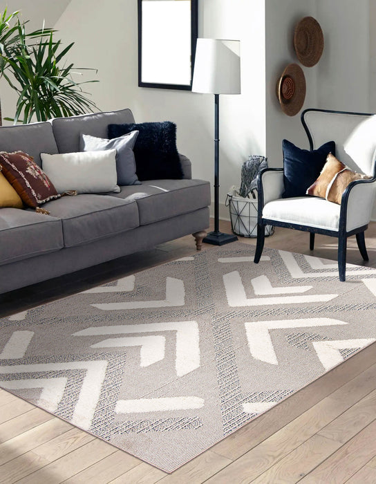 Tyisha Grey Area Rug - 6'7\" x 9'6\"