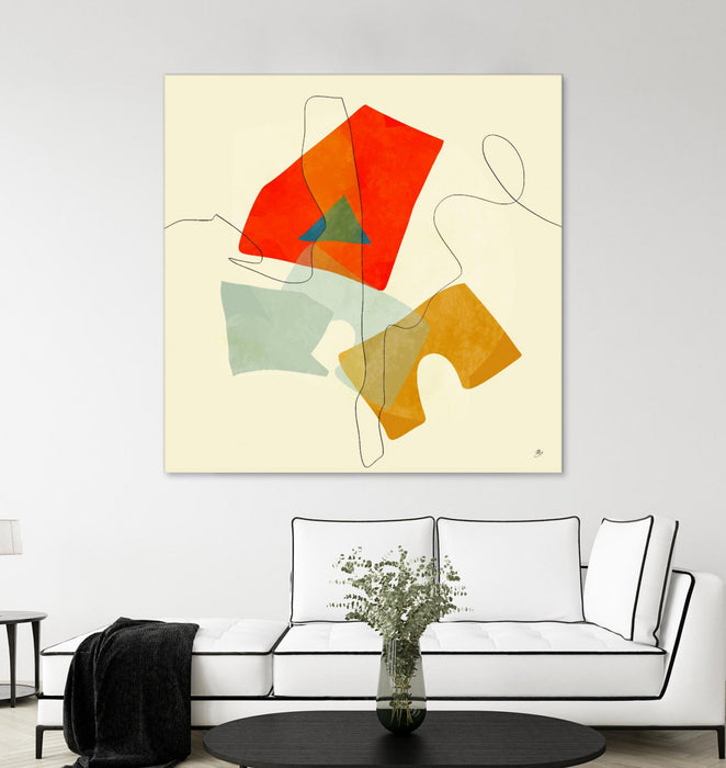 \"Mid Century Geometric\" Giant Art 72x72 Wall Art