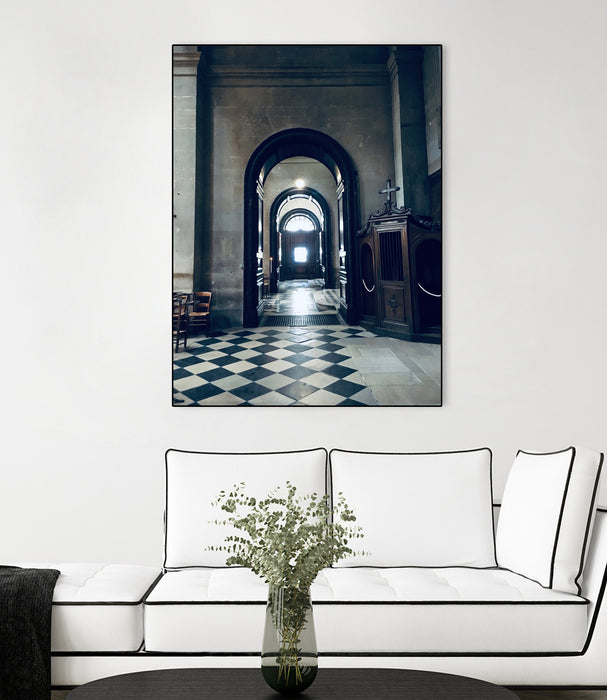 \"Confessional\" Canvas Framed Black 18x24 Wall Art