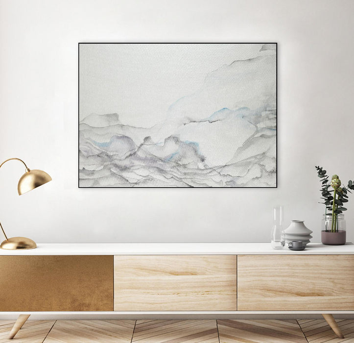 \"Gentle Maturity\" Canvas Framed Black 24x18 Wall Art