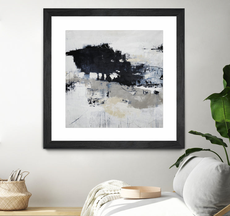 \"Big Bonanza\" Matted and Framed Black 36x36 Wall Art