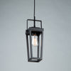 Carriage 1-Light Black Pendant II 