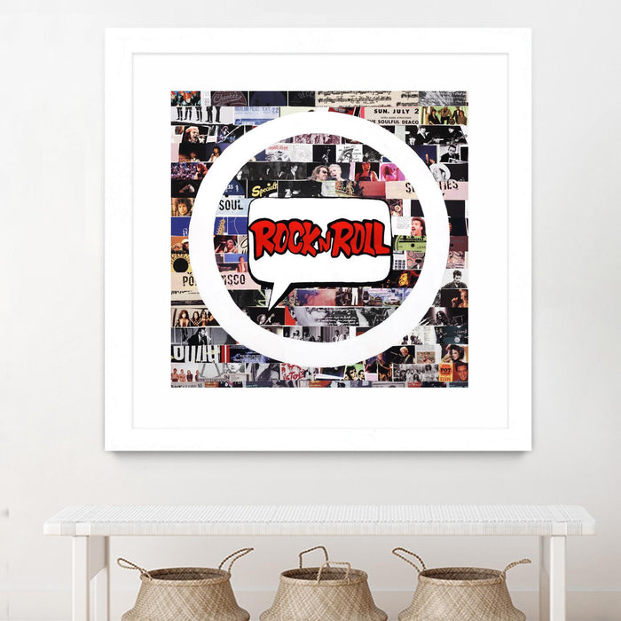 \"Its Here To Stay\" Matted and Framed White 30x30 Wall Art