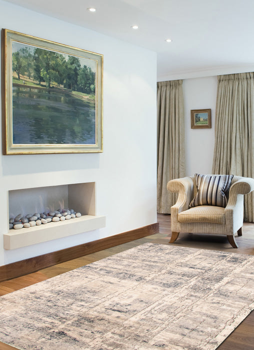 Octavian Abstract Ivory Area Rug - 3'11\" x 5'11\"