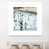 "Self Reflection" Matted and Framed White 30x30 Wall Art
