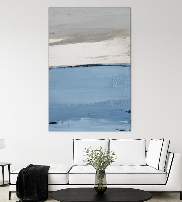 \"Blue Flatlands I\" Giant Art 84x54 Wall Art