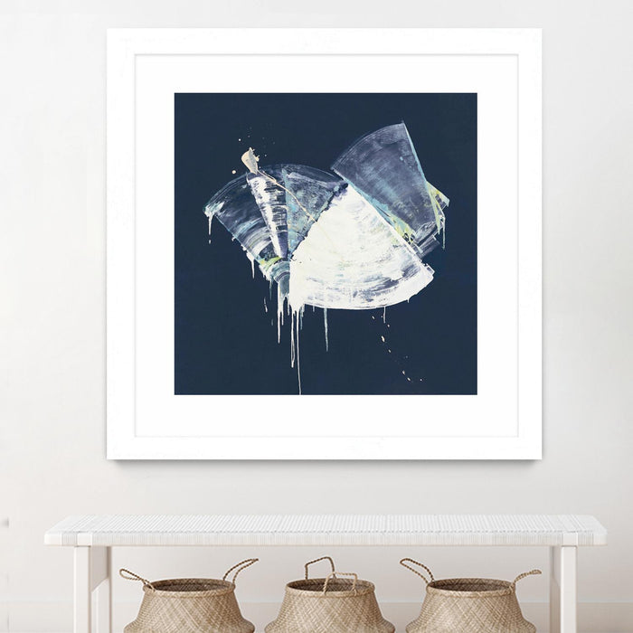 \"Bells In Motion\" Matted and Framed White 36x36 Wall Art