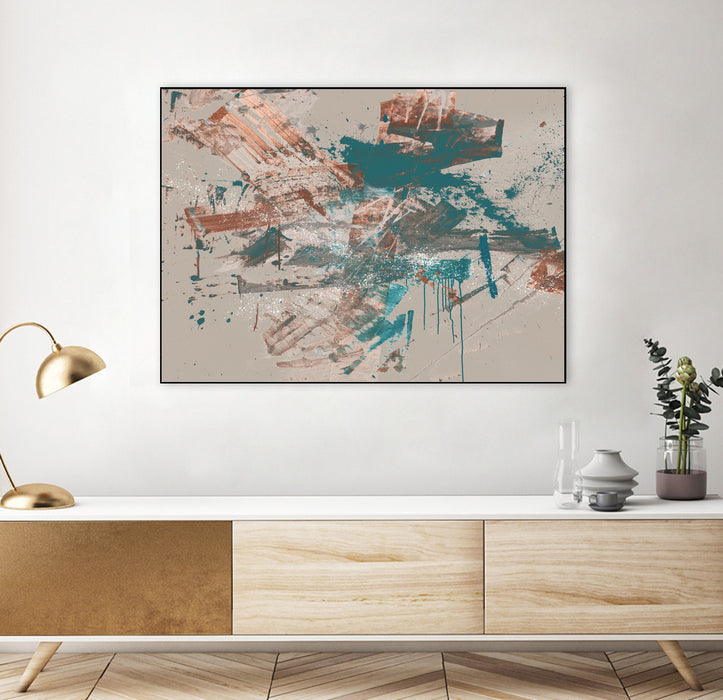 \"Fresh Grind Ii\" Canvas Framed Black 32x24 Wall Art