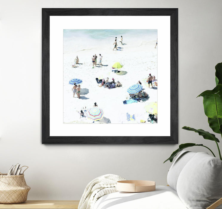 \"Happy Days\" Matted and Framed Black 36x36 Wall Art