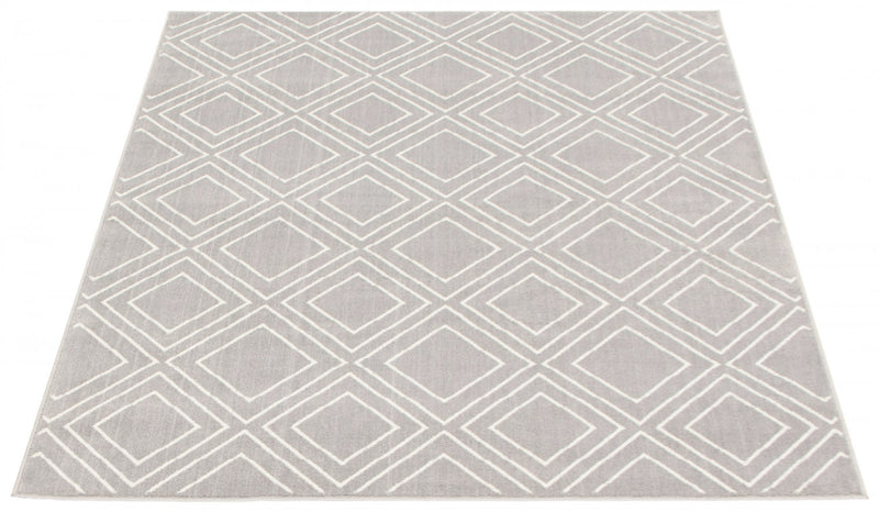 August Geod Grey-White 7'10\" x 10'2\" Area Rug