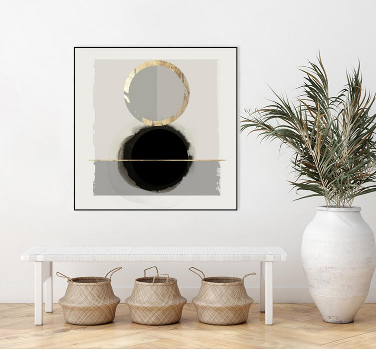 \"Dream Life Inspired I\" Canvas Framed Black 20x20 Wall Art