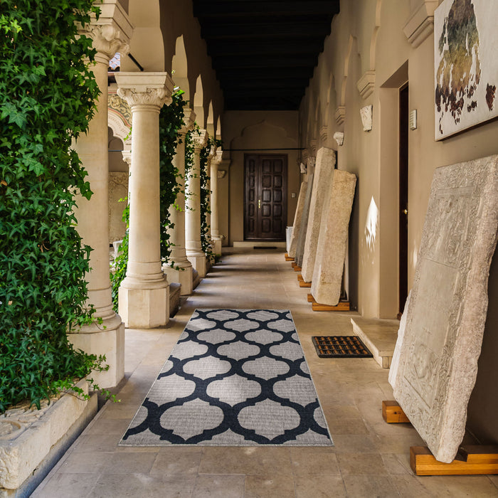 Sophie Grey-Navy Area Rug - 2'8\" x 4'11\"