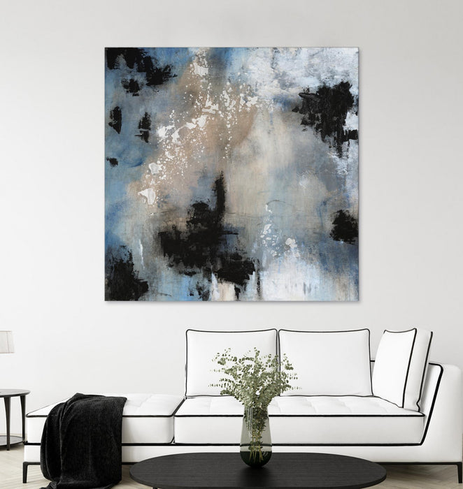 \"Embellished Shifting Motion Ii\" Giant Art 54x54 Wall Art