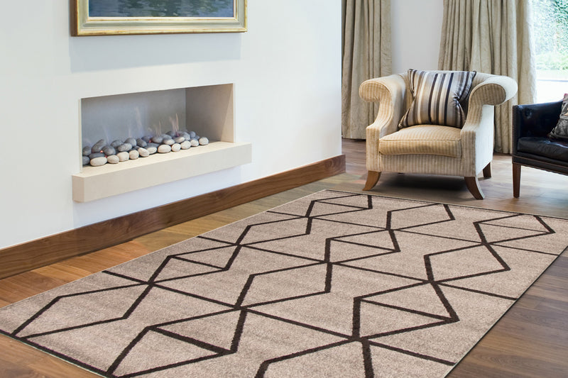 Anandi Grey-Brown Area Rug - 3'11\" x 5'7\"