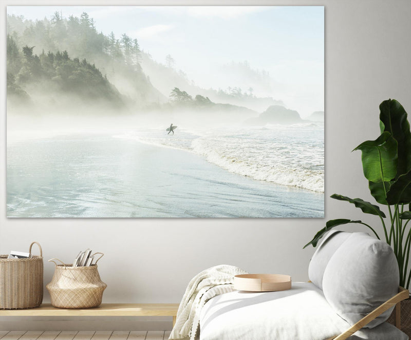 \"Suhrie - Catching The Morning Surf\" Giant Art 72x48 Wall Art