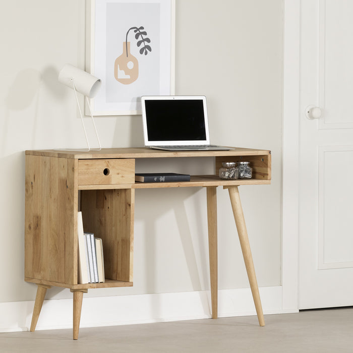 Kodali Computer Desk - Natural Wood 