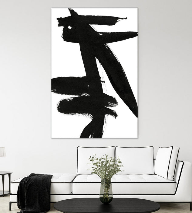\"Composition In Black And White 9\" Giant Art 84x54 Wall Art