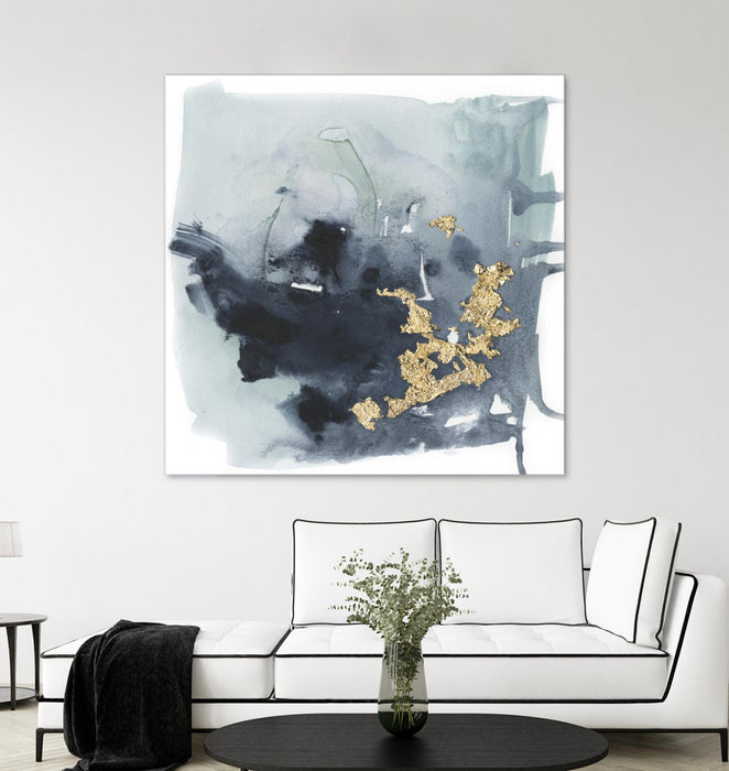 \"Cerulean & Gold I\" Giant Art 54x54 Wall Art