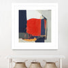 "Orange Crush V6" Matted and Framed White 36x36 Wall Art