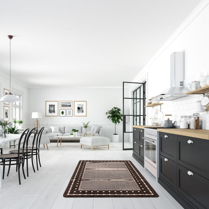 Clementine Chocolate Area Rug - 4'4\" X 6'5\" 