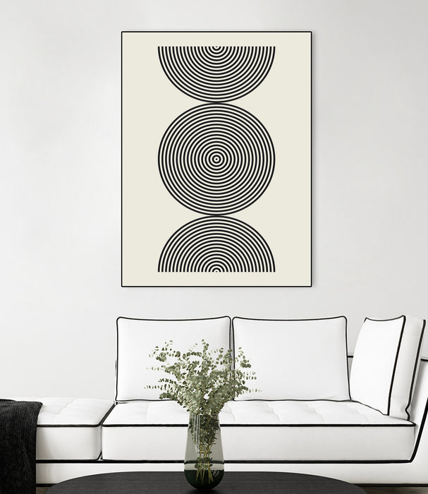 \"Simplicity Ii\" Canvas Framed Black 24x32 Wall Art