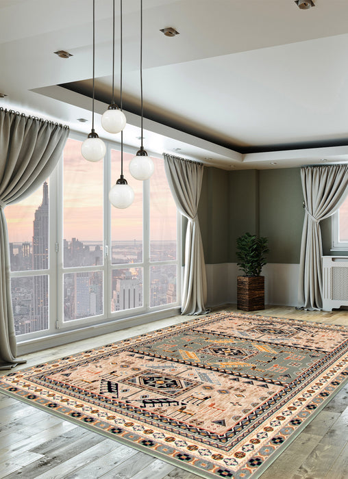Quincy Teal Area Rug - 7'10\" x 10'2\"