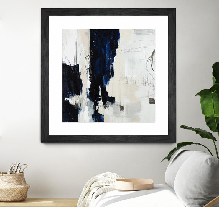 \"Underground Mechanics\" Matted and Framed Black 30x30 Wall Art