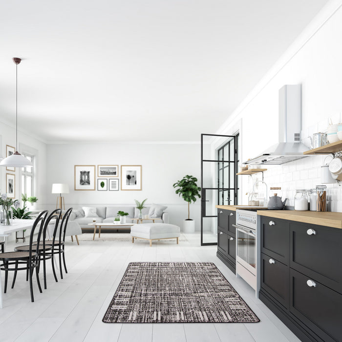 Joni Black Area Rug - 4'4\" X 6'5\" 