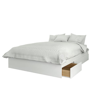 Nordika Full Platform Bed - White